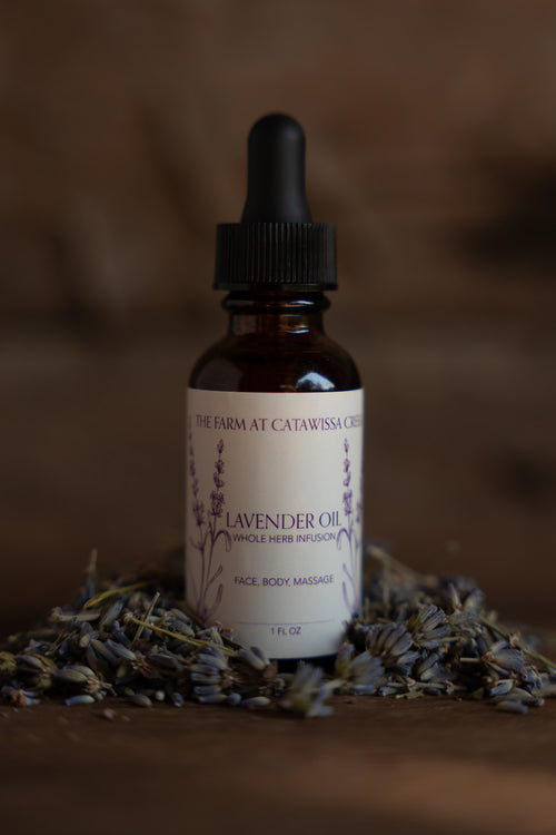lavender herbal infused oil 1oz by The Farm at Catawissa Creek