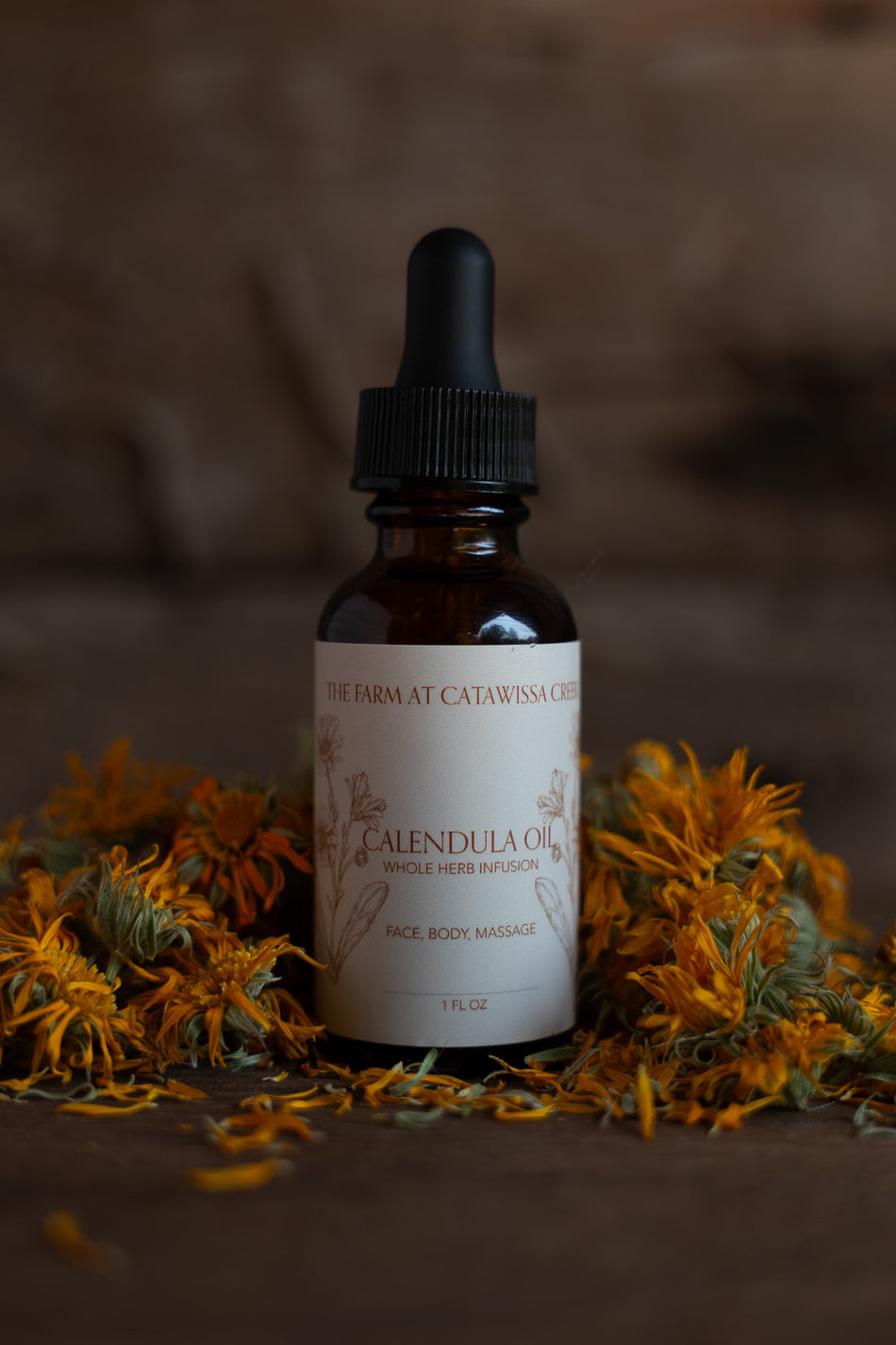 Calendula Oil - Nourishing Herbal Infusion – THE FARM AT CATAWISSA